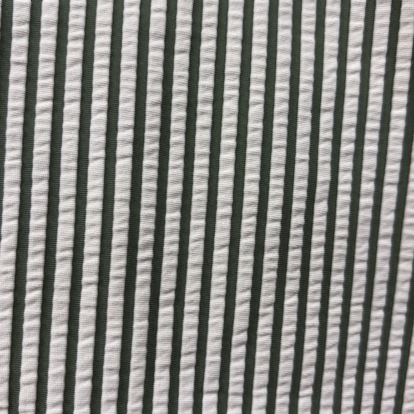 NWOT Lane Bryant Cacique Seersucker Striped Ruffle Tankini Swim Top Green 16 - Picture 8 of 8